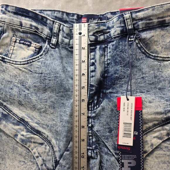 Phat Farm Skinny Jeans 30x30 NWT Ice Blue - Picture 13 of 15